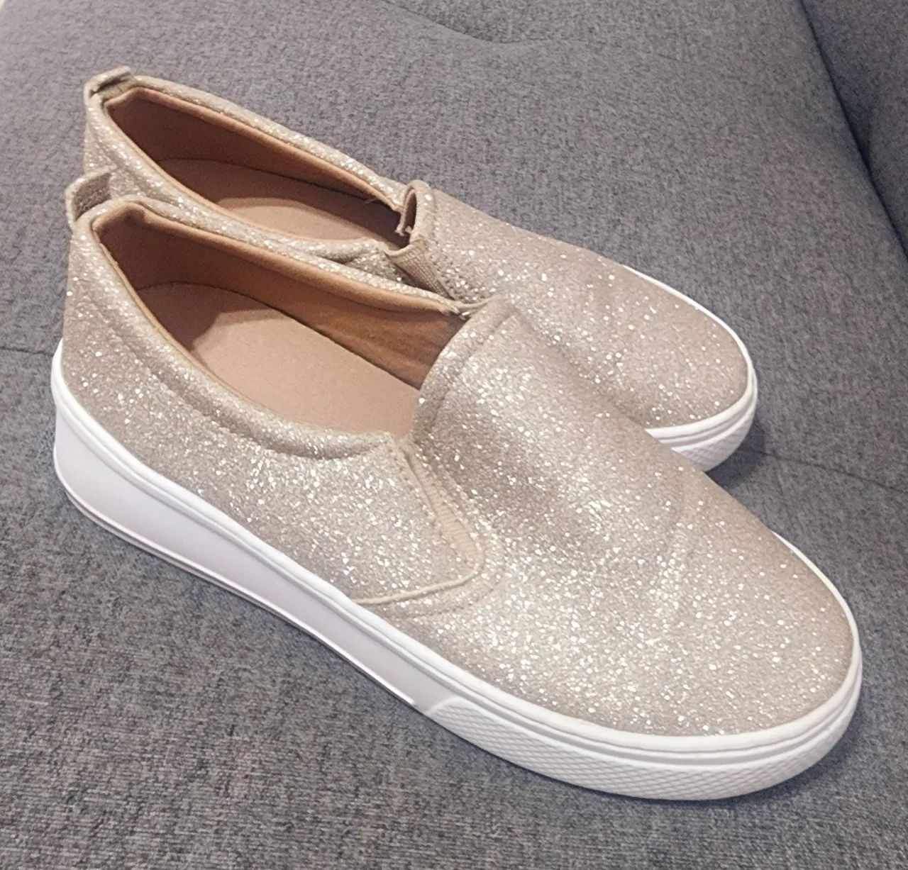 Tenis glitter dourado Corello 36 Calçados Jardim Las Palmas
