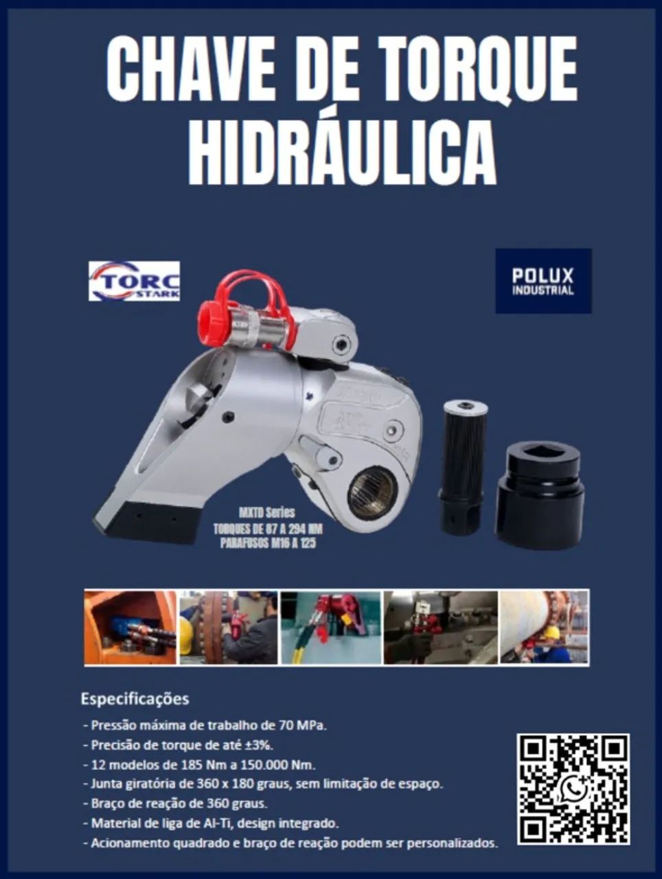 Chave de Torque Hidráulica 8MXTD (faixa de torque 1082 / 10816 Nm) - Foto 2