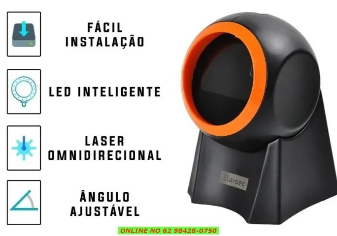 Leitor De Código De Barras Fixo Pdv Usb 1d 2d Qr Ideal para mercados, Lojas e Ferragistas - Foto 5