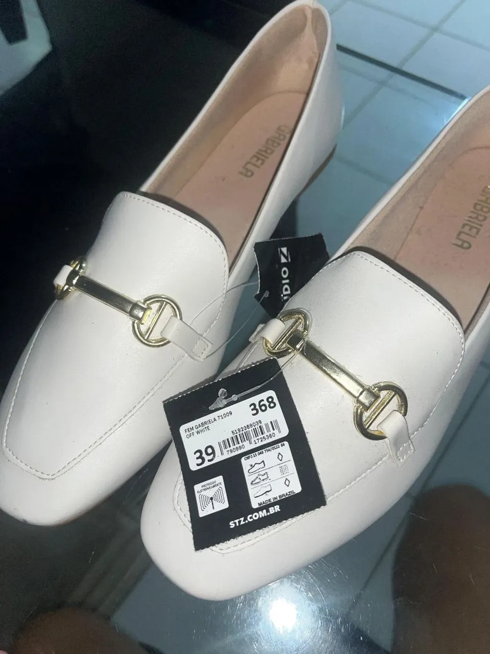 Sapatilha Feminina Gabriela Off White - Nova