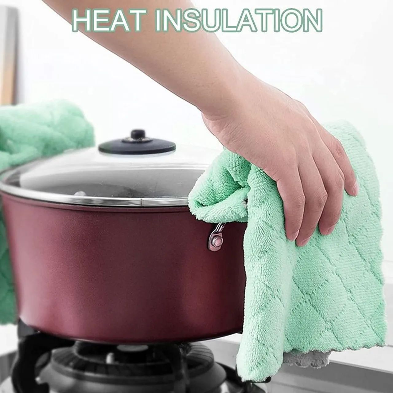 Panos De Limpeza De Fibra Micro Anti Aderente Para Lavar. KIT Com 5 Unidades  - Foto 3