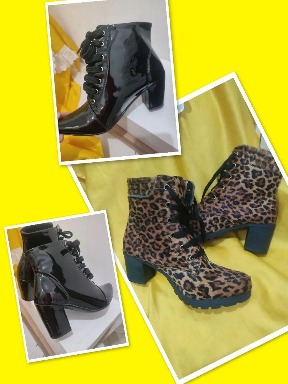 Botas Femininas: Preta e Onça - Conforto e Estilo