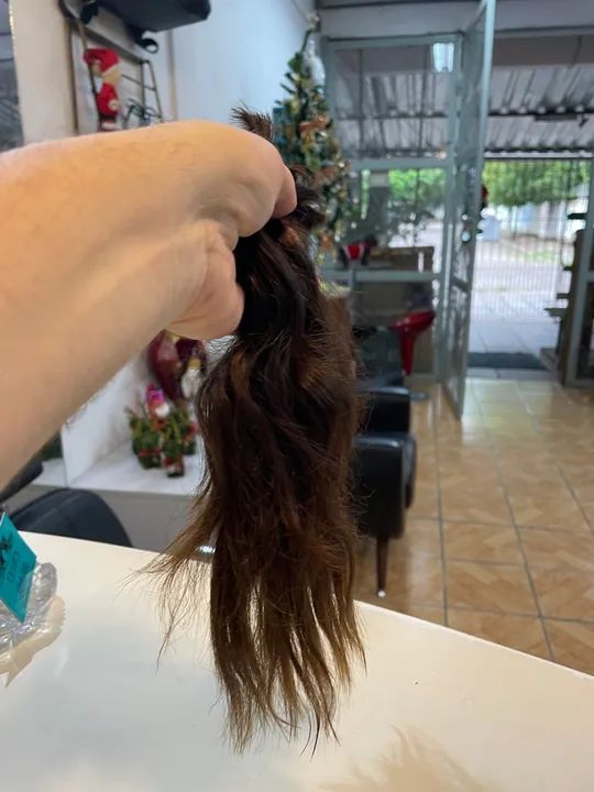 Cabelo humano 30cm 58gr - Foto 2