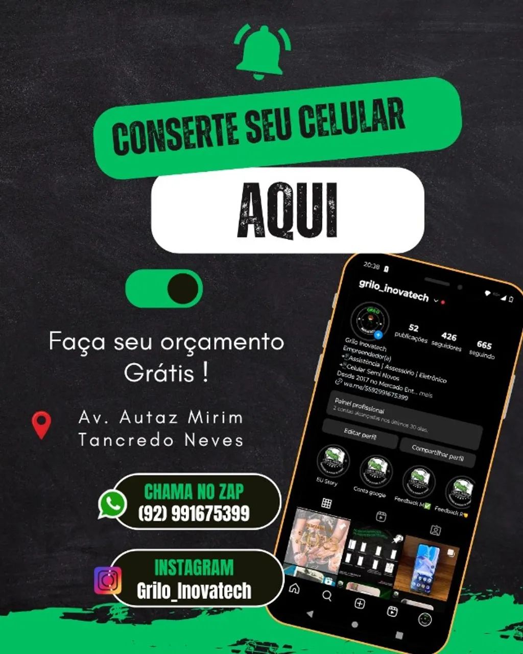 Troque Sua Tela Já - Assistência de Celular Especializada 