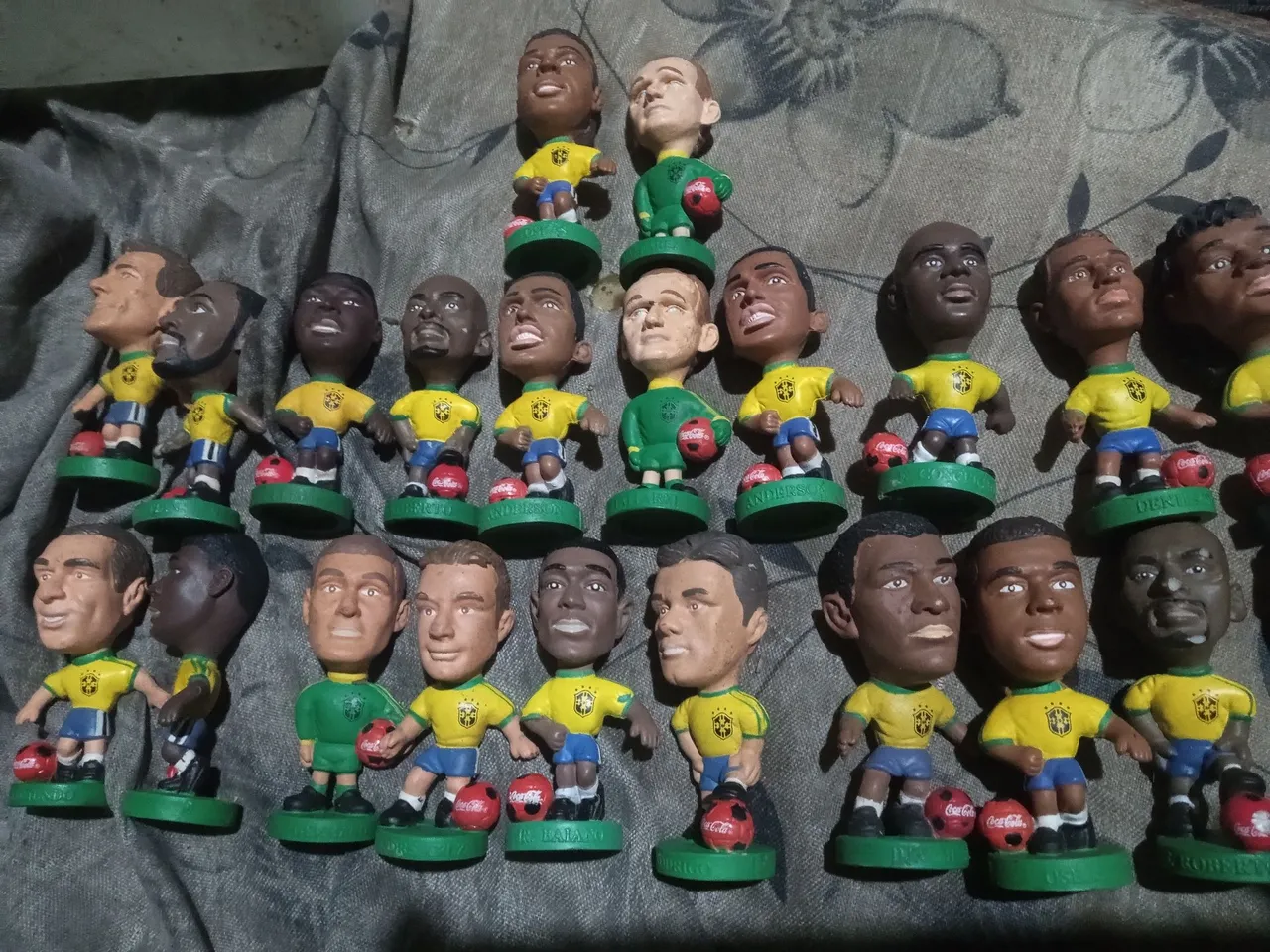 Coleção de Miniaturas de Jogadores de Futebol