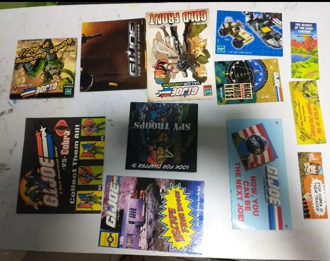 Conjunto encartes G.I. Joe - Comandos em ação 