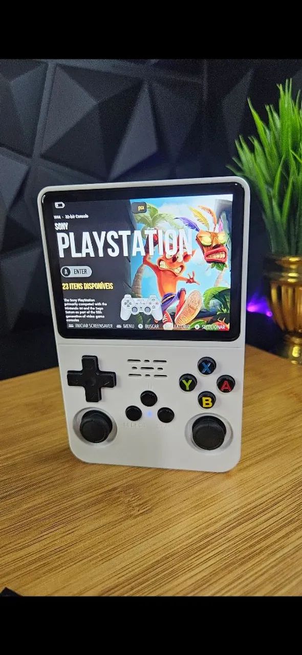Console Portátil R36S 128GB Branco+Garantia(Novo)