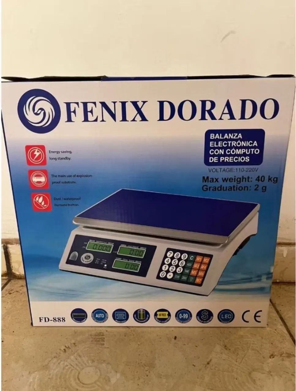 Balança Eletrônica Fenix Dorado - 40kg