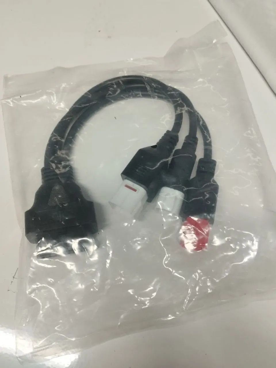 Cabo Adaptador Diagnóstico OBD2 3x1 Yamaha 4p+3p+ Honda 6p