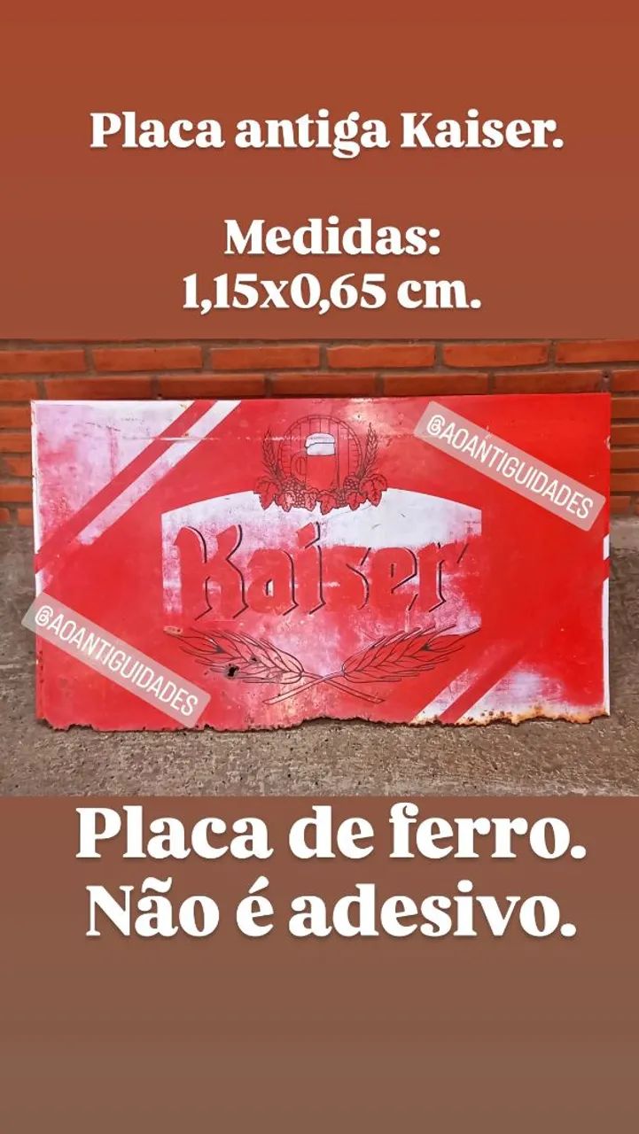 Placa antiga Kaiser 64167816963202120