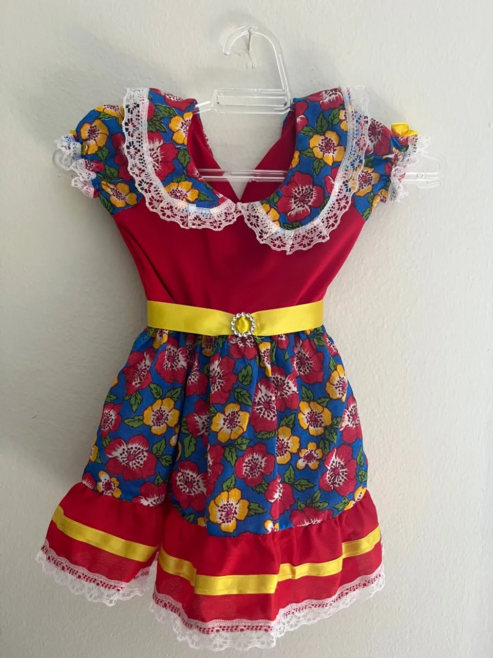 Vestido caipira/festa junina para bebê
