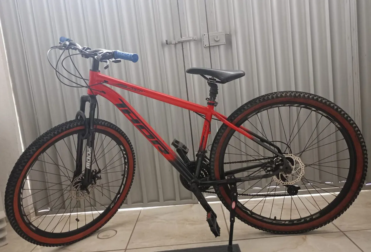 Bicicleta Aro 29 Vermelha - Perfeita para Trilhas e Passeios