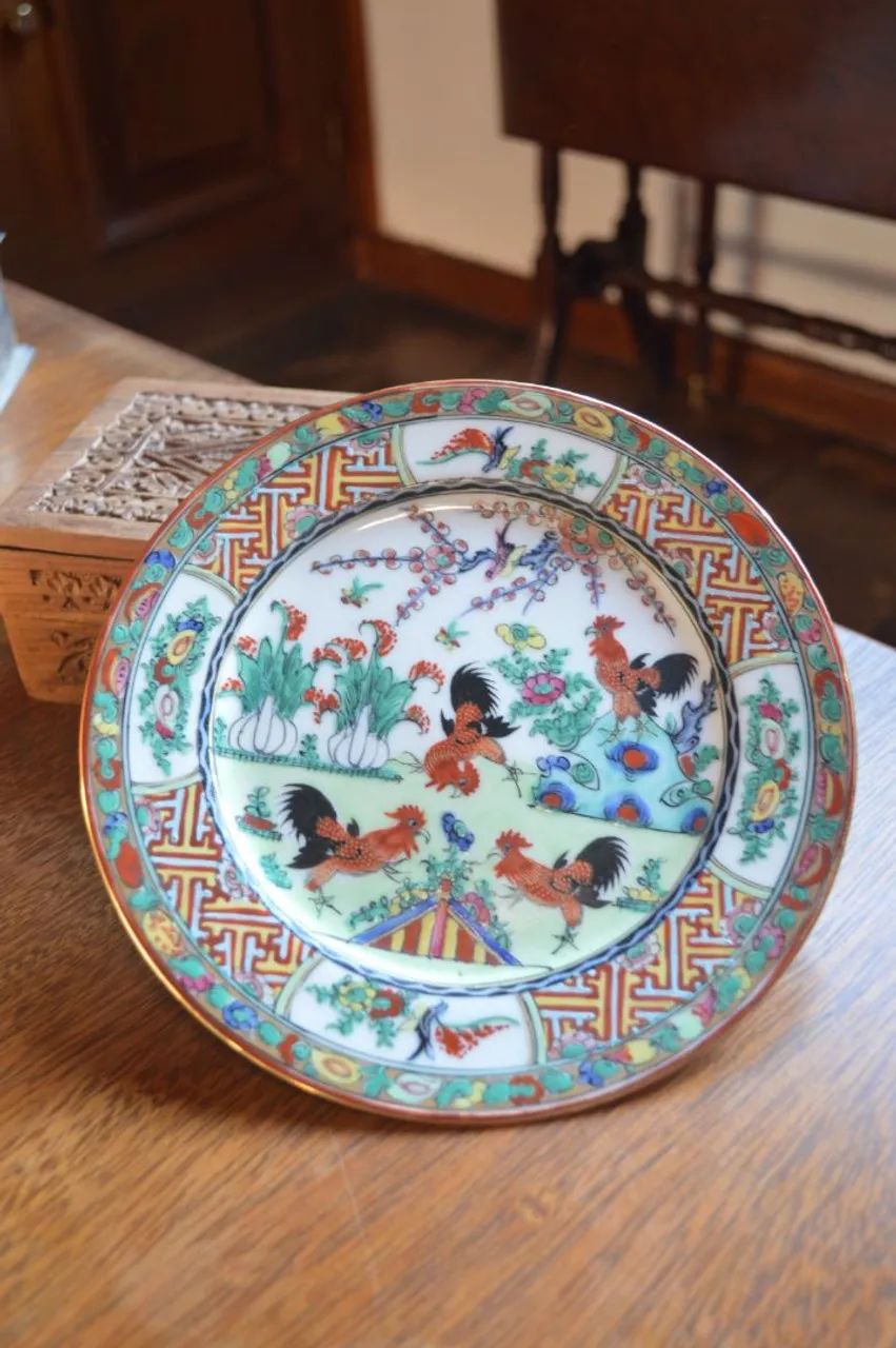 Prato de porcelana asiática - Foto 2