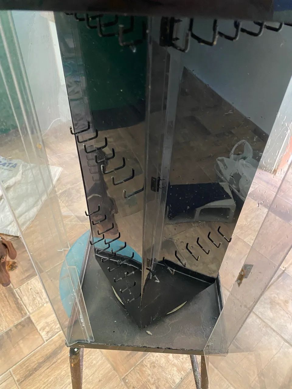 Expositor vitrine giratório para colares e correntinhas comércio