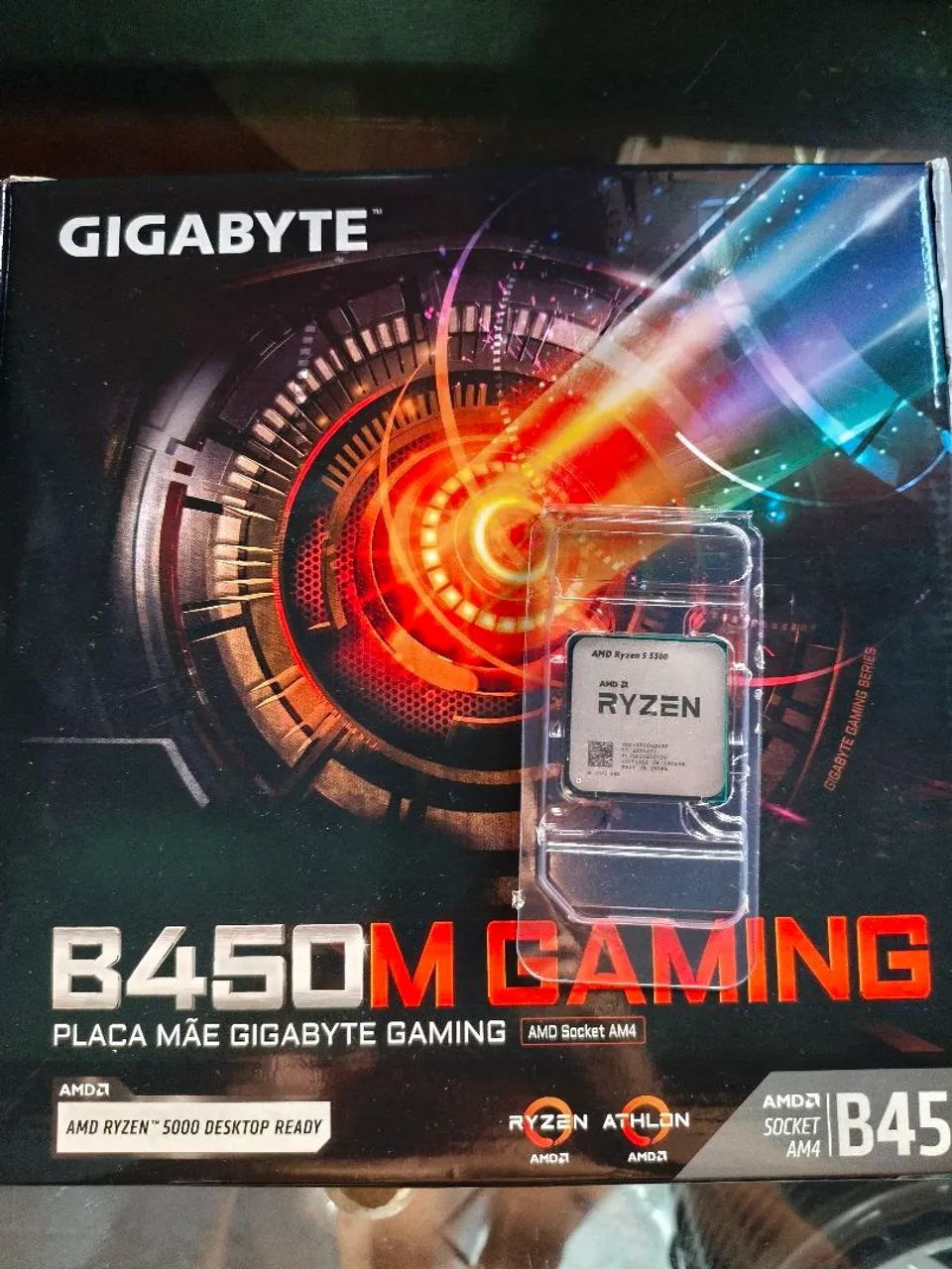 Placa mãe b450 + ryzen 5 5500
