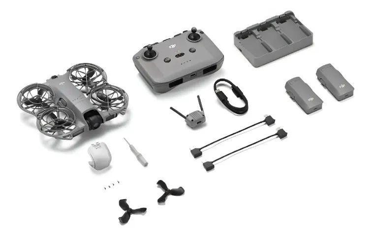 Drone Dji Neo 2 Fly More Combo Controle S/ Tela Cinza - Foto 2