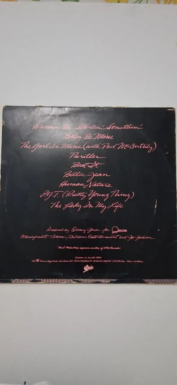 Lp Michael jackson "thriller" usado - Foto 2
