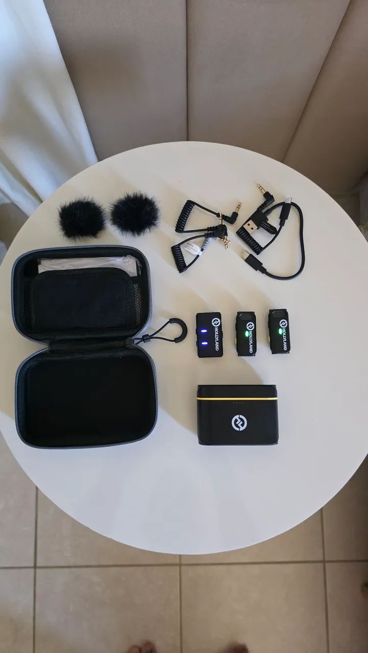 Hollyland LARK M1 Duo - Microfone Sem Fio Duplo + Case