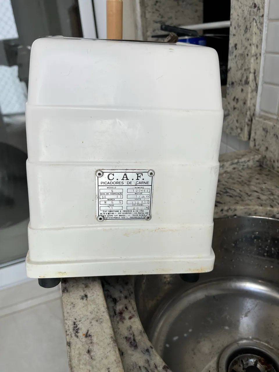 Moedor de carne elétrico CAF  - Foto 4