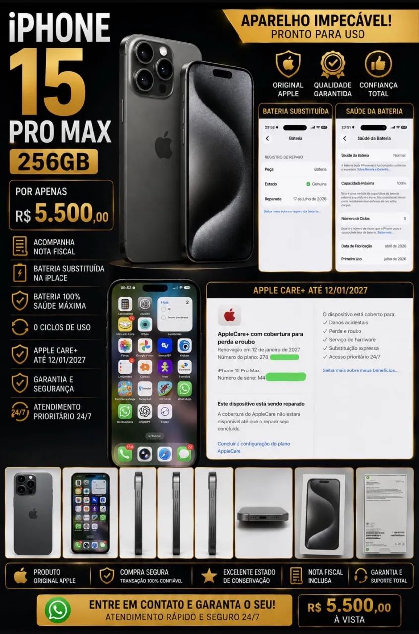 iPhone 15 pro max 256 