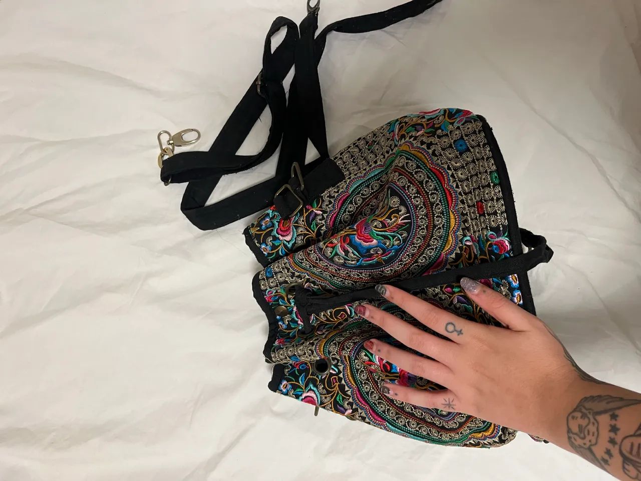 Bolsa bordada crossbody - Foto 4