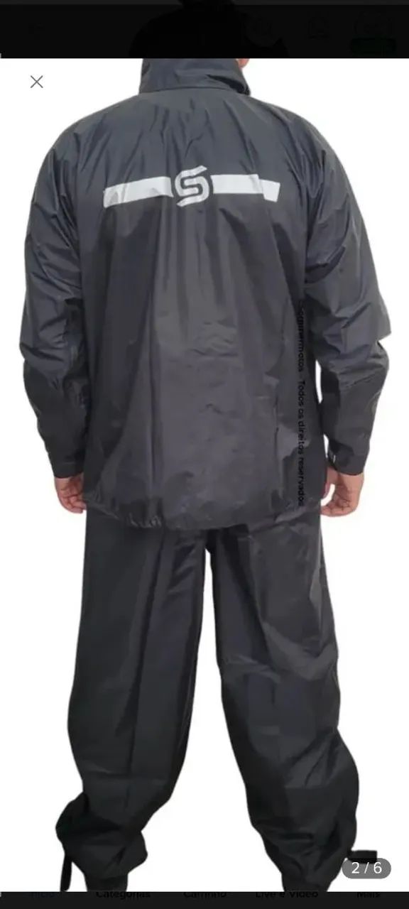 Conjunto de Chuva Star Capas Tam M - Foto 2