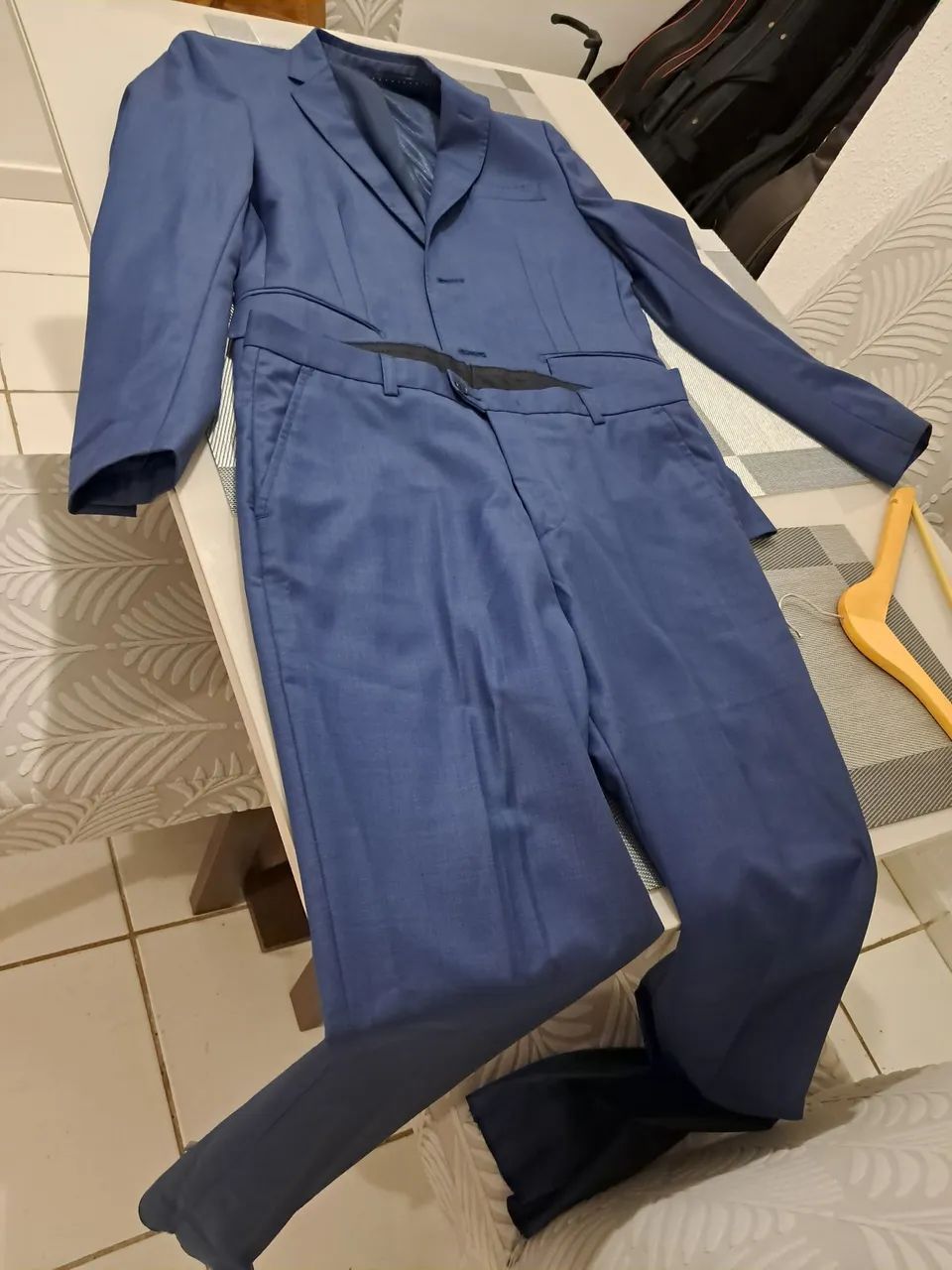 Terno Decinel  Slim fit azul petróleo 