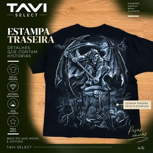 Camiseta Liquid Blue 2007 - Grim Reaper - Foto 4