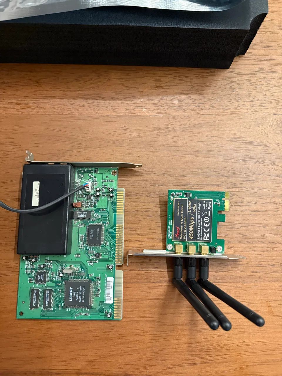 Placas de wifi e Modem antigas IBM e Rosewill