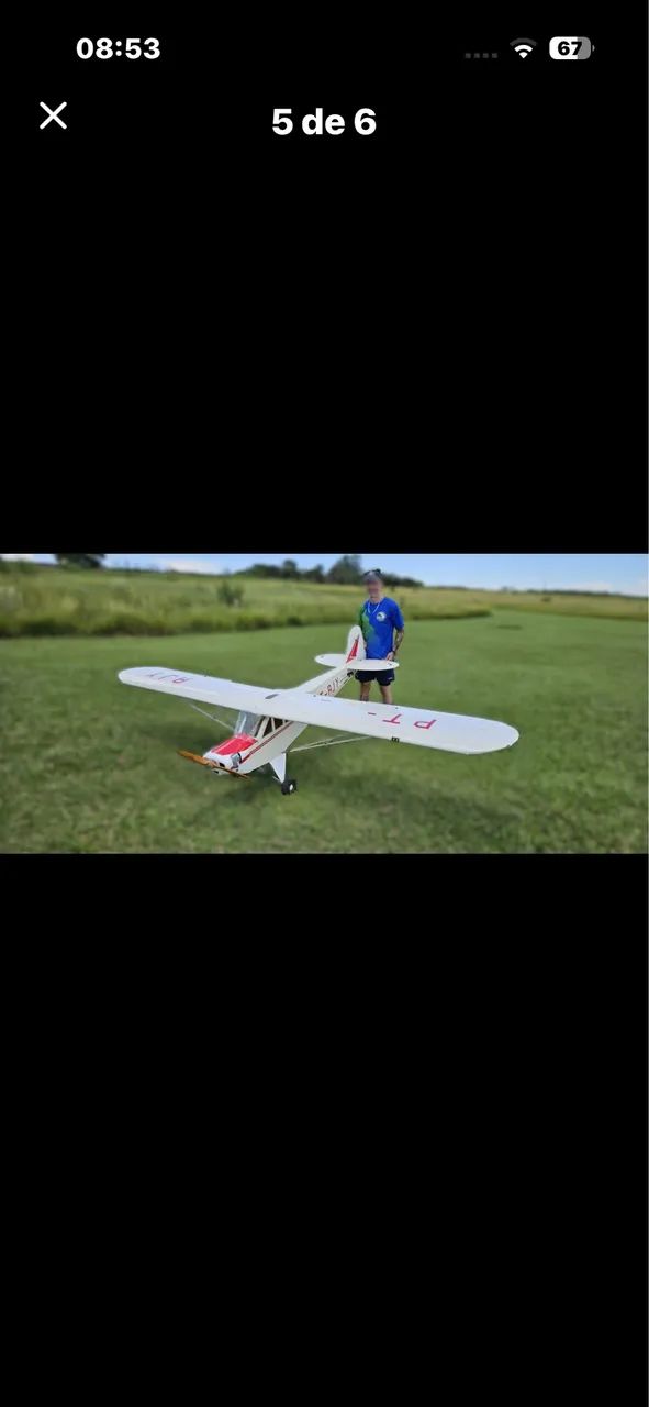 Aeromodelo Piper Pa18 motor Dle 111cc - Foto 2