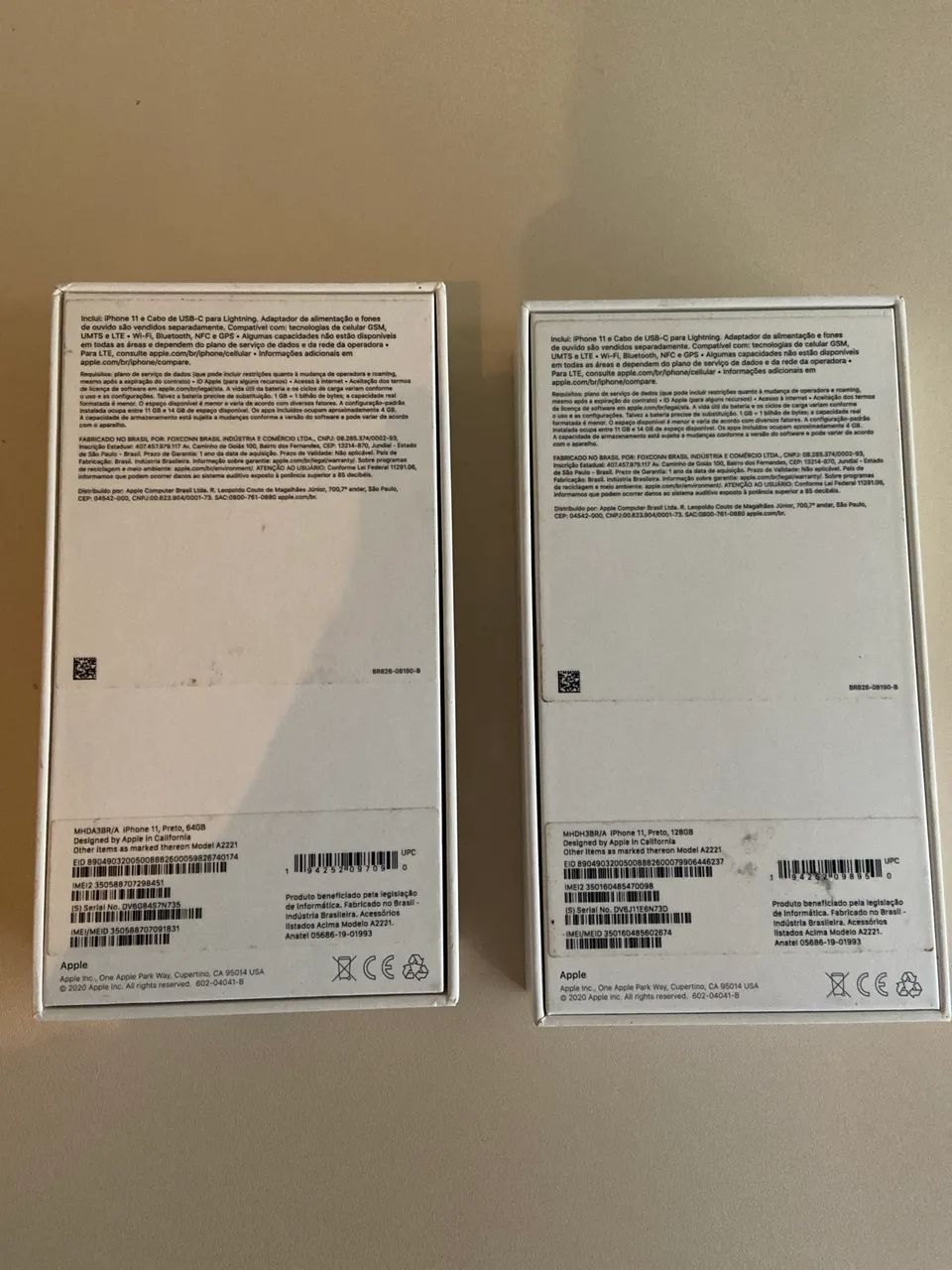 Duas Caixas do iPhone 11 completa com o adesivo da Apple  - Foto 2
