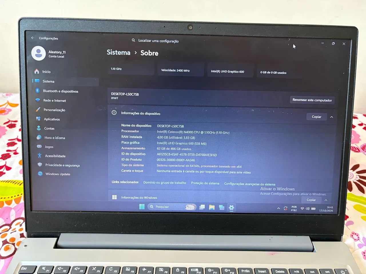 notebook lenovo 