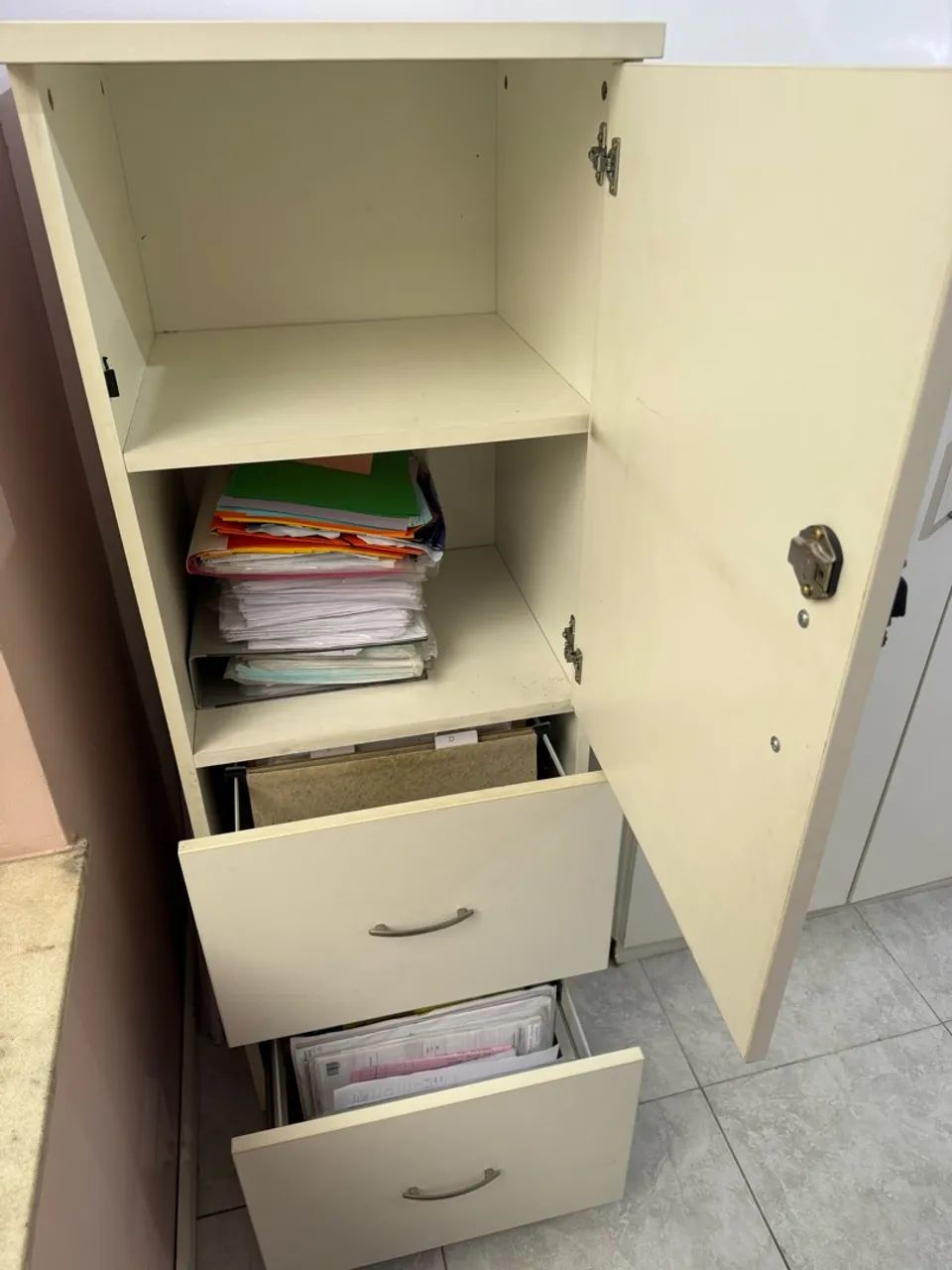 Armário gaveteiro escritório branco - Foto 2