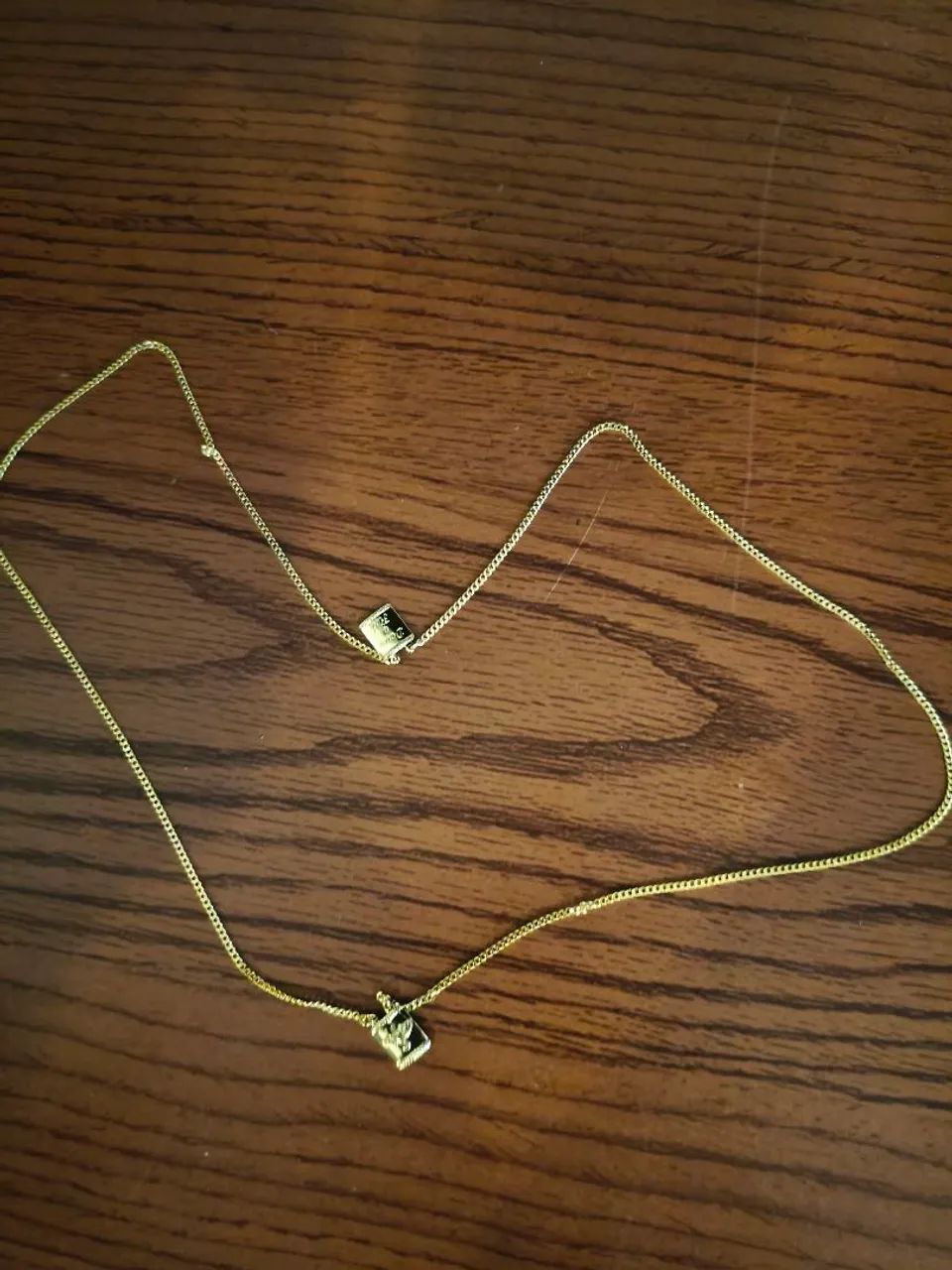 Escapulário 70cm banhado a ouro 18k feito em moeda antiga  - Foto 2