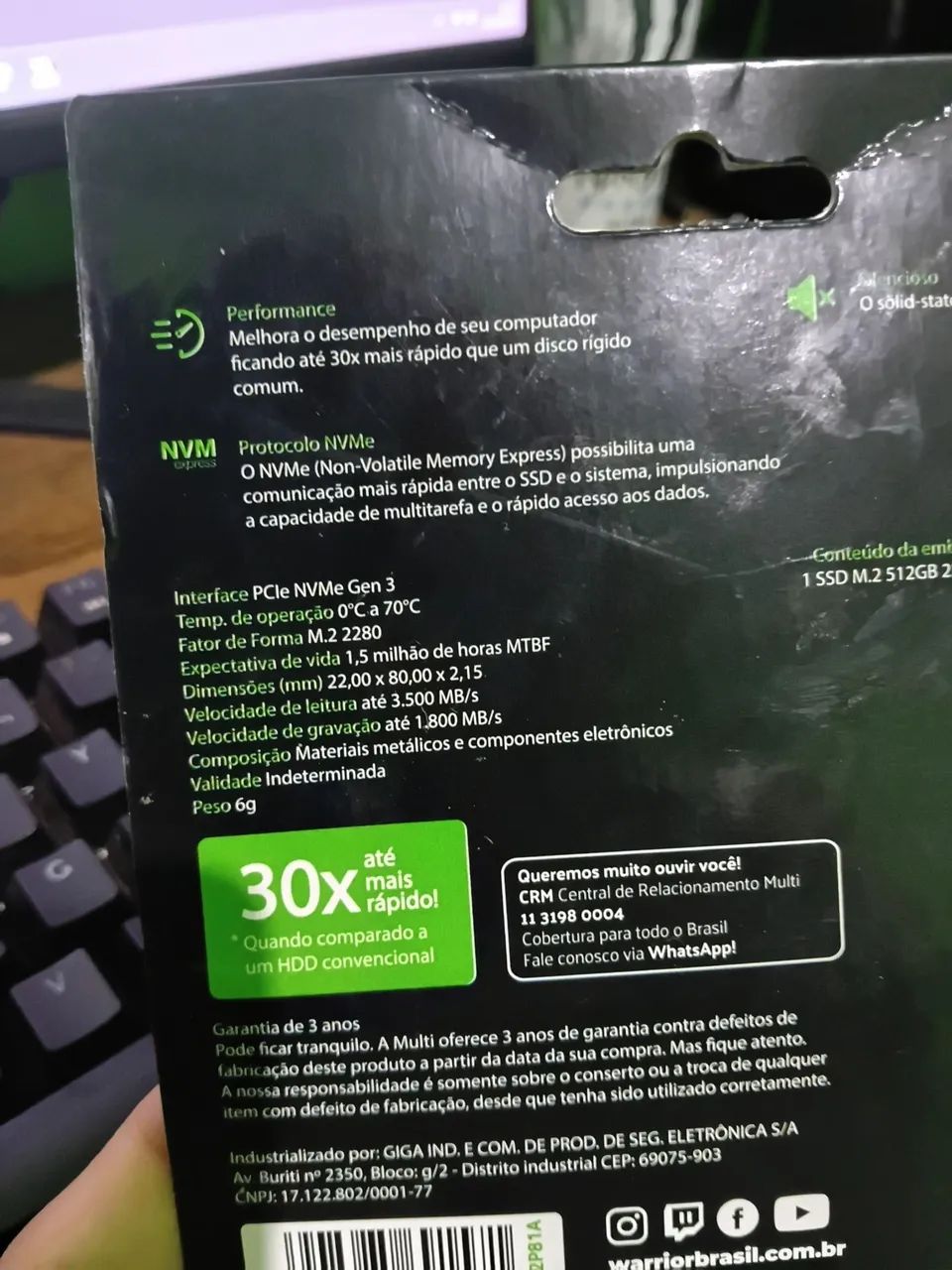 SSD M.2 NVME PCIe P3000 - Foto 2