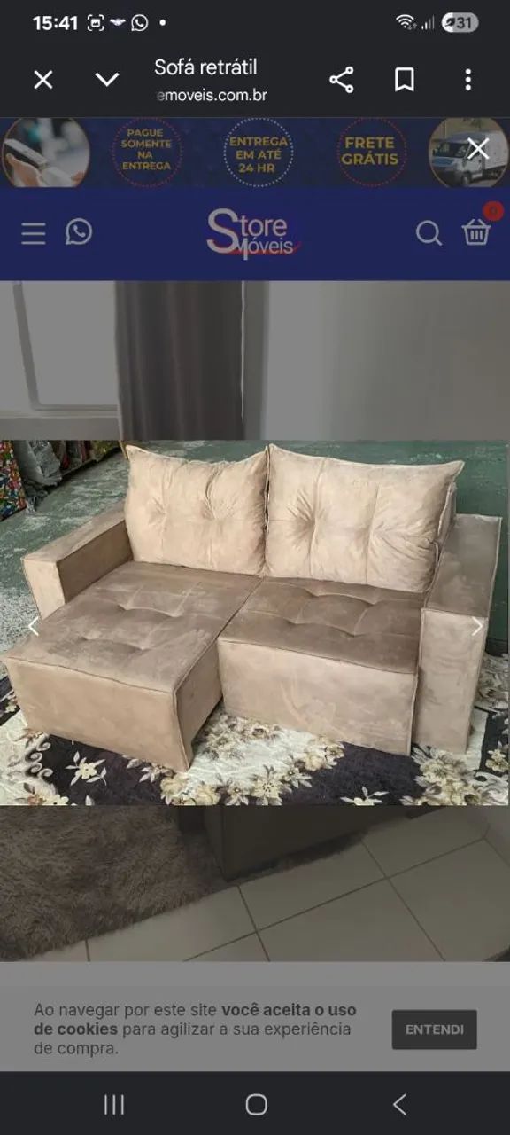 Sofa Retratil  Guatemala 1.90cm  - Foto 5