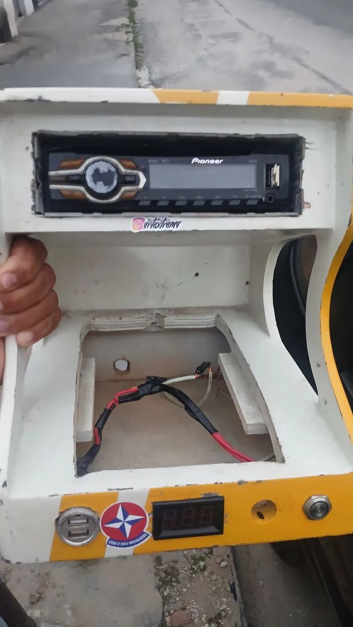 Vendo som pionee com rack e voltímetro  - Foto 5