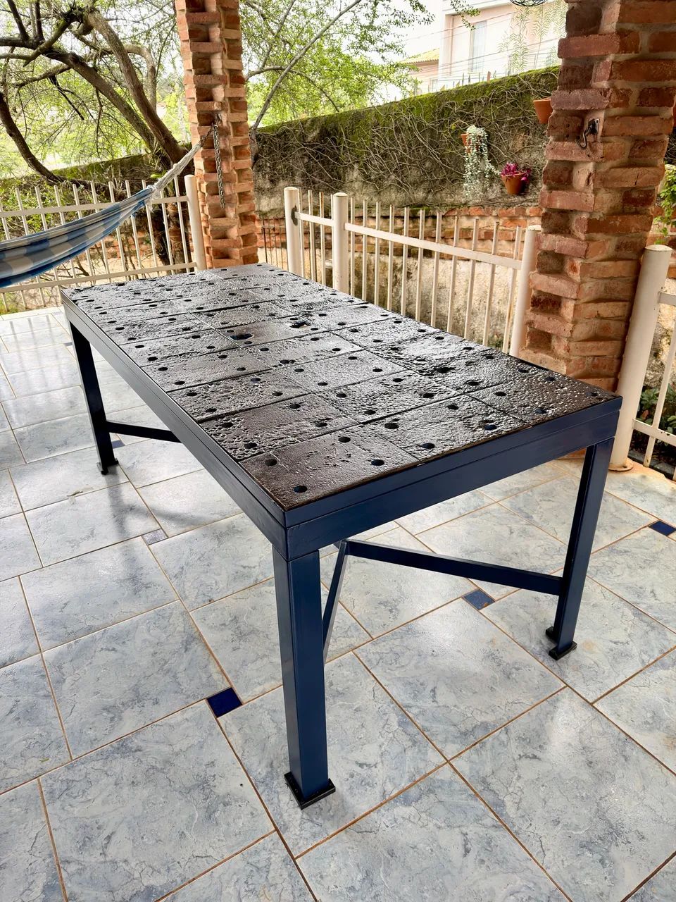 Mesa com Placas de Apoio Ferroviário em Ferro Fundido - Foto 2