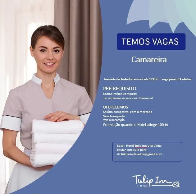 Vaga camareira 12x36 