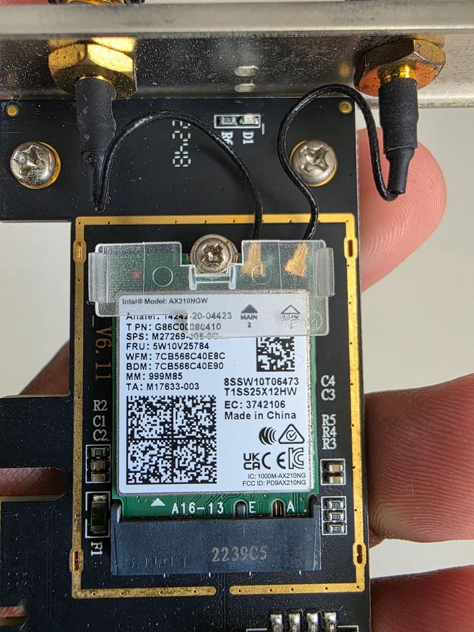 Placa de Rede Wi-Fi 6E + Bluetooth 5.3 (Chip Intel AX210) PCI-e - Alta Velocidade - Foto 5
