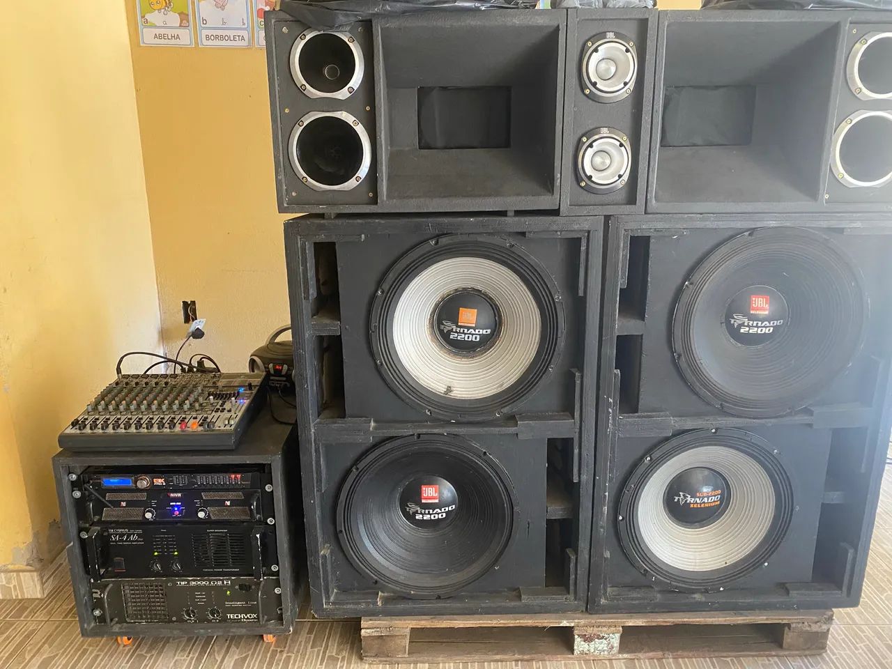 Equipamento de som completo