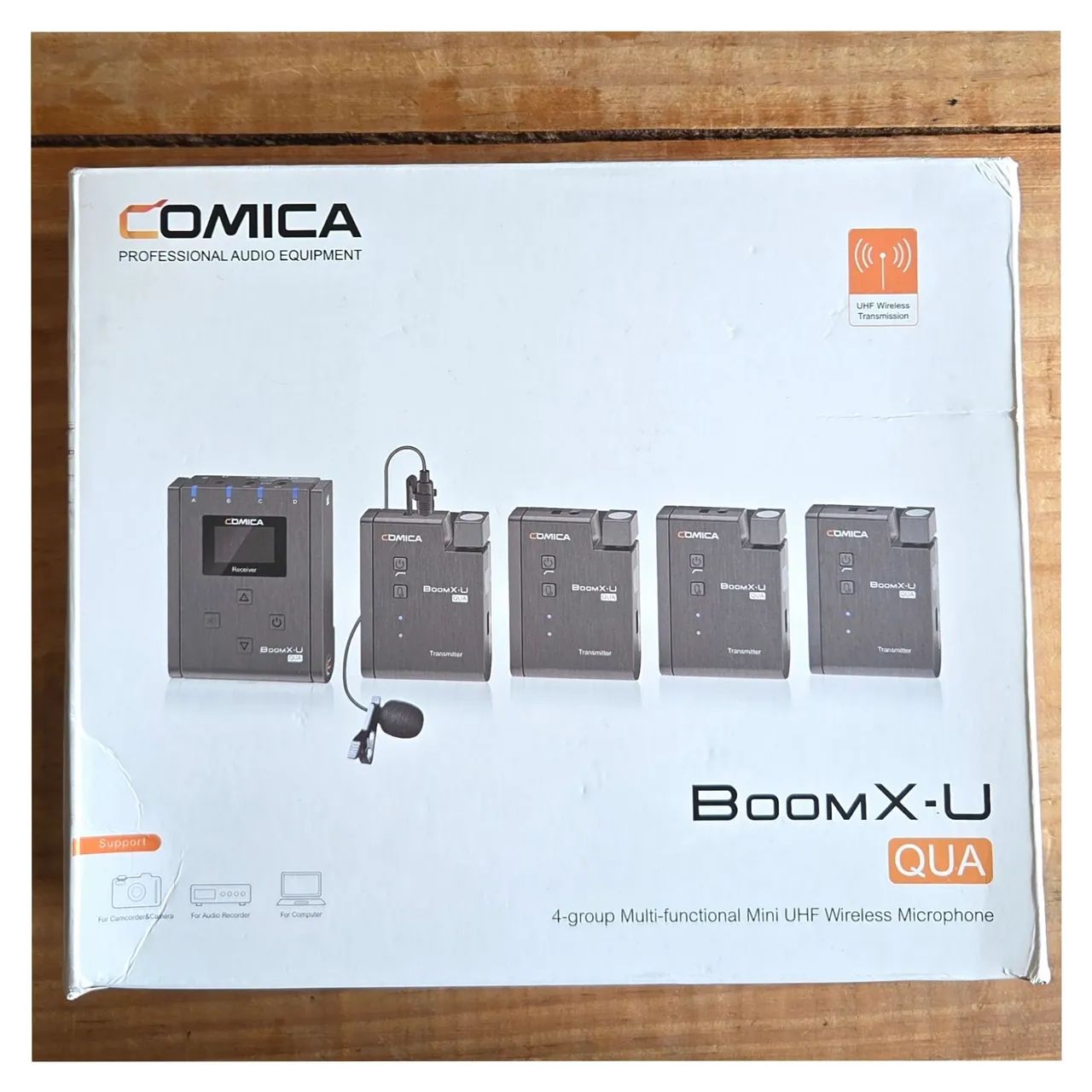 Microfone lapela Cômica BoomX-U Quadruplo 