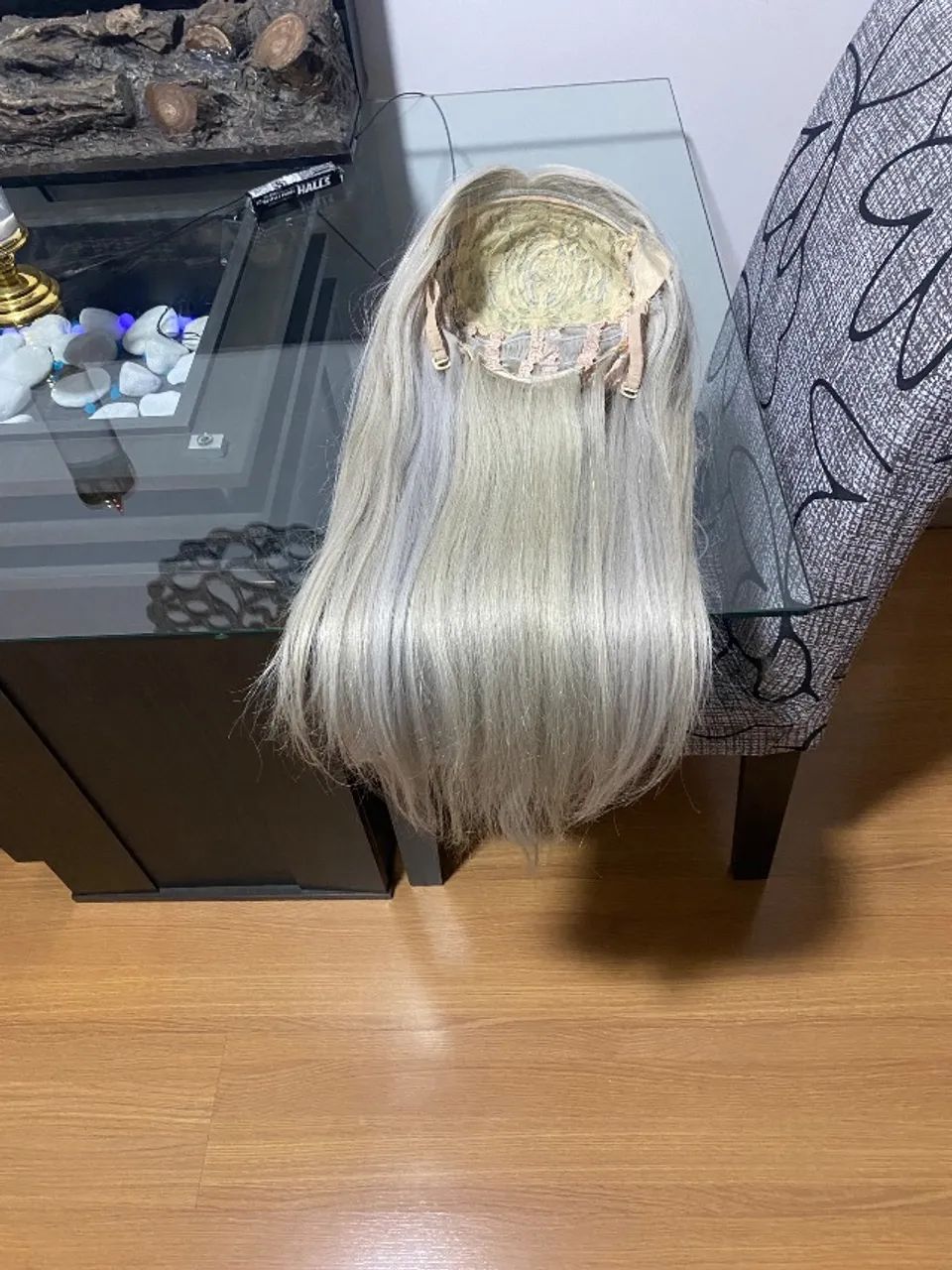 Peruca de cabelo humano loiro - Foto 2