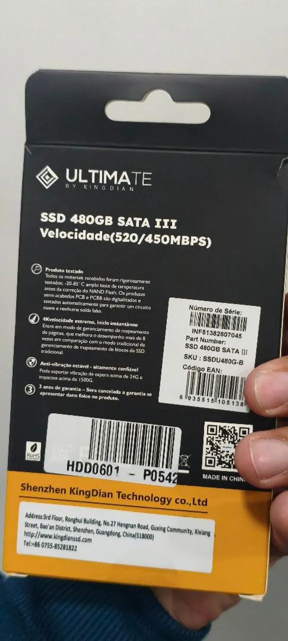 SSD 480GB NUNCA USADO  - Foto 2