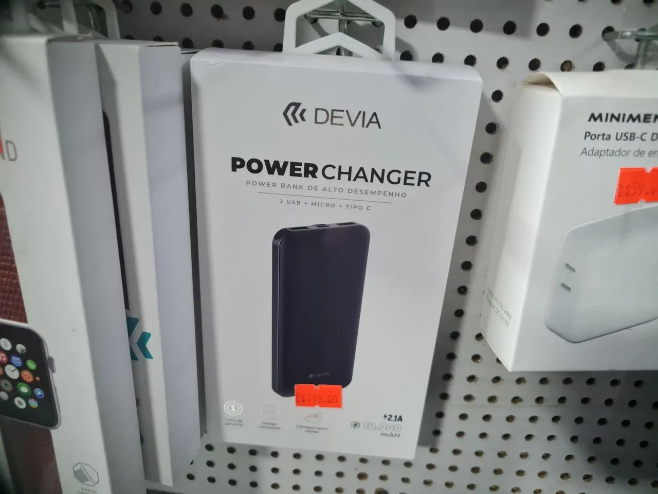 Bateria Externa Power Bank 10.000 mAh - Devia