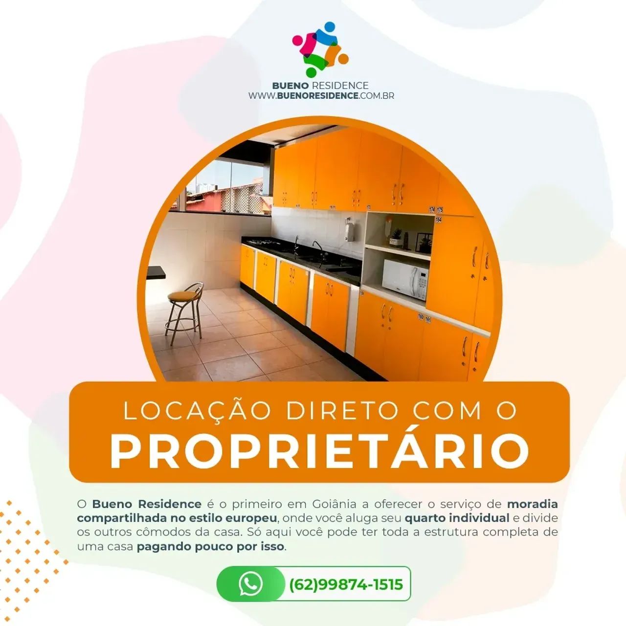 Kitnet sem fiador e sem caução em ótima localização