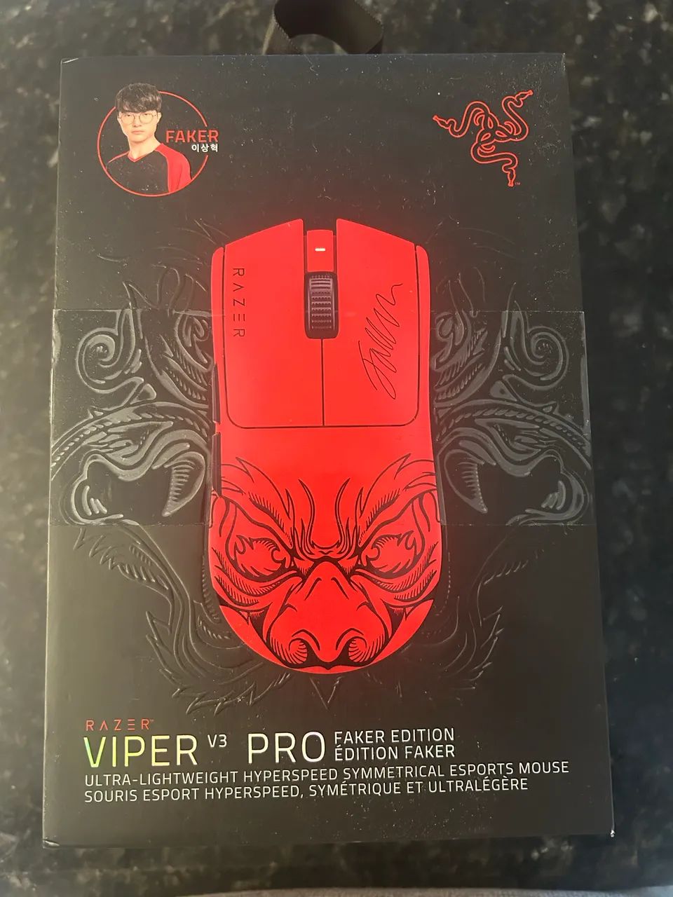Mouse Gamer Razer Viper V3 PRO Edição especial Faker - Periféricos