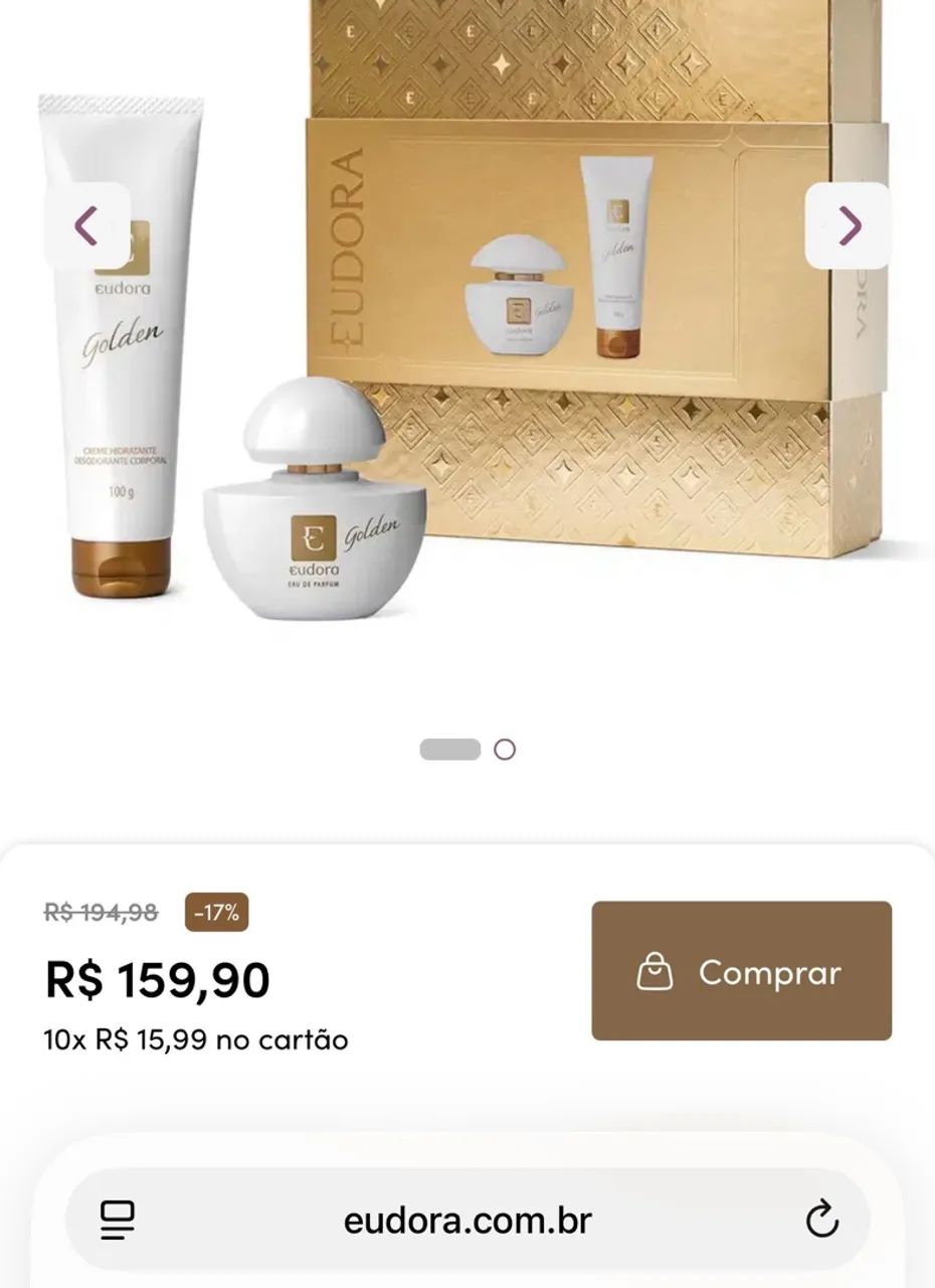 Kit Eudora Golden lacrado/novo - Foto 2