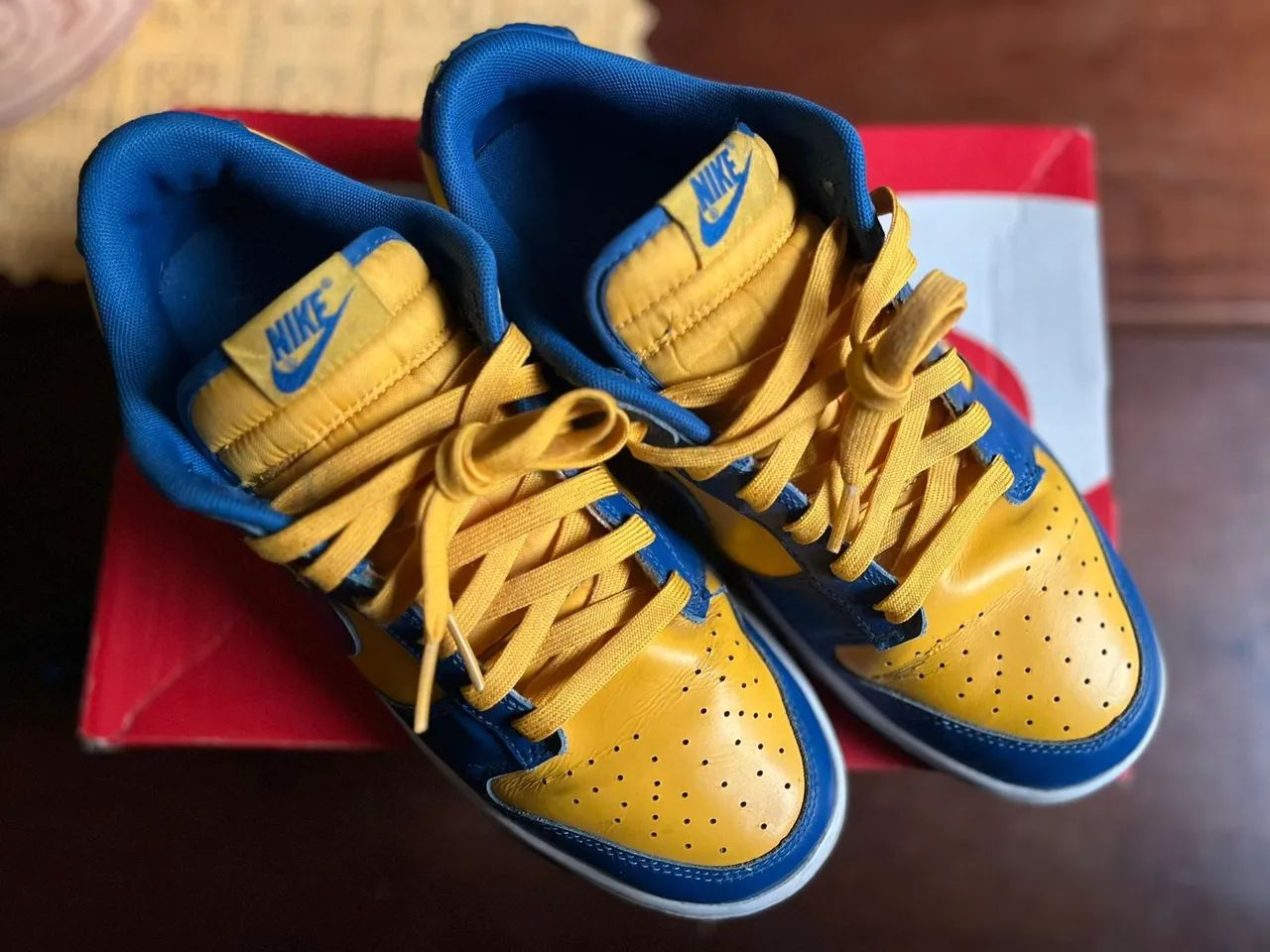 Tênis Nike Dunk Low UCLA - Original - Usado  - Foto 4