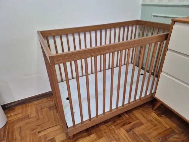 Berço Haus Nature 3 em 1 Palitado Freijó Lilibee - Foto 4